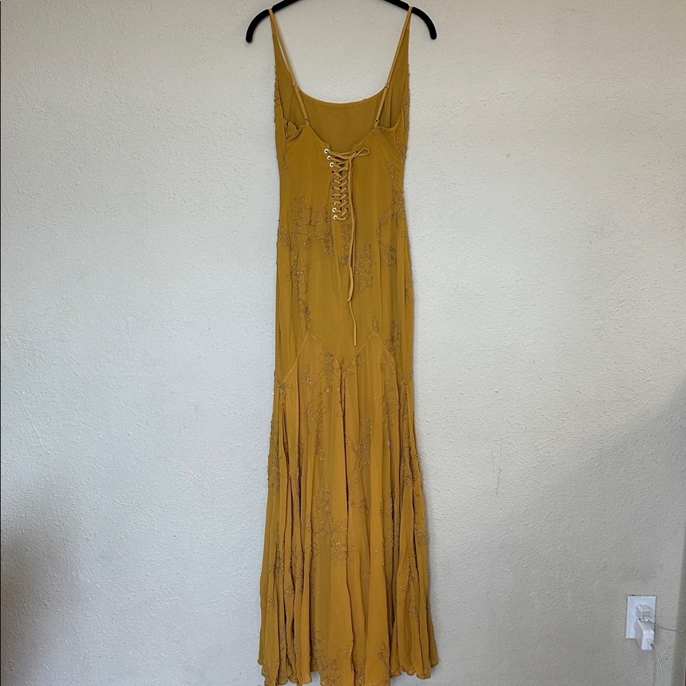 House of CB Mustard Yellow Embellished Maxi Dress - Picture 9 of 16